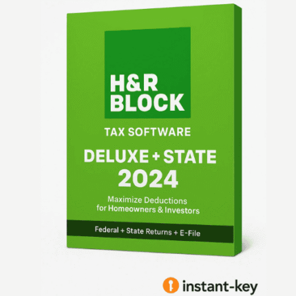 H&R Block Tax Software Deluxe + State 2024