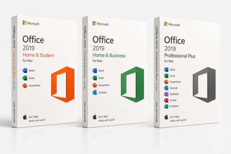 Microsoft Office 2019 license key box
