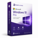 Windows 10 Pro license key box mockup